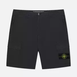Мужские шорты Stone Island Cargo Light Stretch Cotton Tela, цвет серый, размер 36