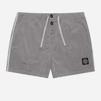 Мужские шорты Stone Island Nylon Metal In Econyl Slim, цвет серый, размер S