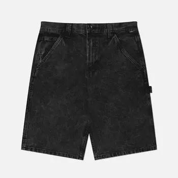 Мужские шорты Vans Drill Chore Loose Denim, цвет чёрный, размер 30