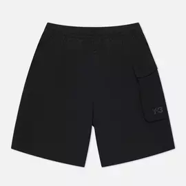 Мужские шорты Y-3 Utility Swim Mid Length, цвет чёрный, размер XXS