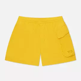 Мужские шорты Y-3 Utility Swim Short Length, цвет жёлтый, размер XXS