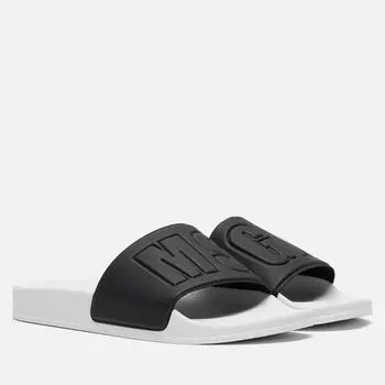 Мужские сланцы MSGM Macrologo Slide, цвет чёрный, размер 46 EU