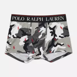 Мужские трусы Polo Ralph Lauren Print Trunk Single, цвет серый, размер M