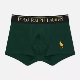 Мужские трусы Polo Ralph Lauren Solid Trunk Single, цвет зелёный, размер XXL