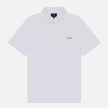 Мужское поло A.P.C. Standard GOTS, цвет белый, размер S