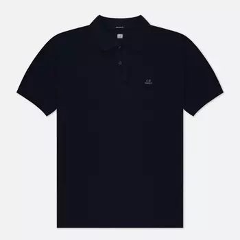 Мужское поло C.P. Company 24/1 Piquet Resist Dyed, цвет синий, размер S