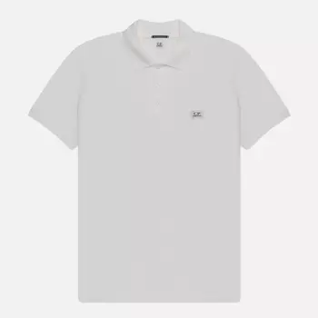 Мужское поло C.P. Company 70/2 Mercerized Jersey, цвет белый, размер XXL