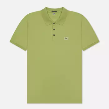 Мужское поло C.P. Company 70/2 Mercerized Jersey, цвет зелёный, размер XXL