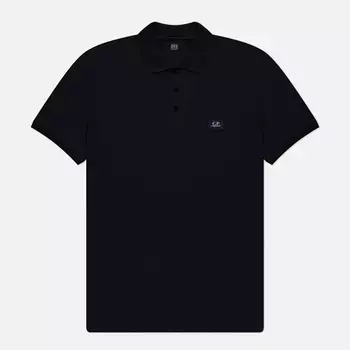 Мужское поло C.P. Company 70/2 Mercerized Jersey, цвет чёрный, размер L