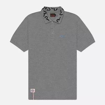 Мужское поло Evisu Logo Embroidery, цвет серый, размер XXL