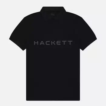 Мужское поло Hackett Essential, цвет чёрный, размер XXL