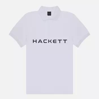 Мужское поло Hackett H-Sport Essential, цвет белый, размер S