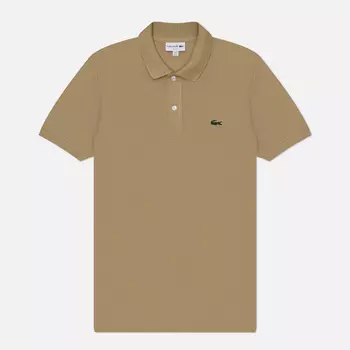 Мужское поло Lacoste Original L.12.12 Slim Fit, цвет бежевый, размер S