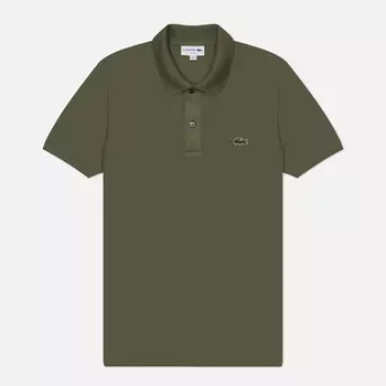 Мужское поло Lacoste Original L.12.12 Slim Fit, цвет оливковый, размер S