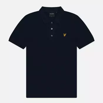 Мужское поло Lyle & Scott Slub Regular Fit, цвет синий, размер XXL
