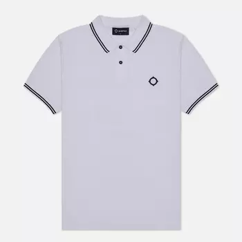 Мужское поло MA.Strum Double Tipped, цвет белый, размер XXXXL