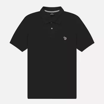 Мужское поло Paul Smith Zebra Logo Slim, цвет чёрный, размер L