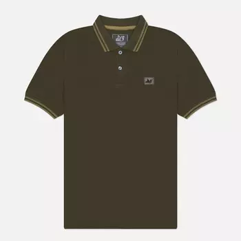 Мужское поло Peaceful Hooligan Peninsula, цвет оливковый, размер XXL