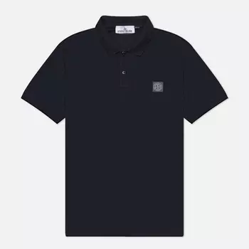 Мужское поло Stone Island 50/2 Organic Cotton Pique, цвет синий, размер XL