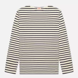 Мужской лонгслив Armor-Lux Heritage Mariniere Houat, цвет белый, размер L