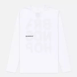 Мужской лонгслив BRANDSHOP Chest And Back Logo, цвет белый, размер XXXL