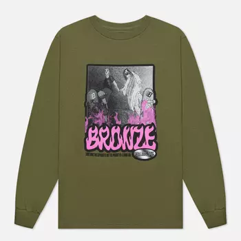 Мужской лонгслив Bronze 56K Psalms 56K, цвет оливковый, размер S