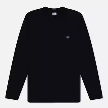Мужской лонгслив C.P. Company 70/2 Mercerized Jersey Crew Neck, цвет чёрный, размер XXXL