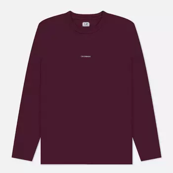 Мужской лонгслив C.P. Company Brushed Jersey Logo Regular Fit, цвет фиолетовый, размер XXL