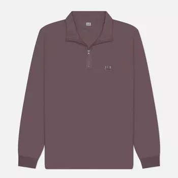 Мужской лонгслив C.P. Company Strech Piquet Zipped Polo, цвет фиолетовый, размер XXL