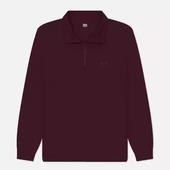 Мужской лонгслив C.P. Company Strech Piquet Zipped Polo, цвет фиолетовый, размер L