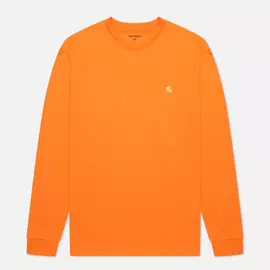 Мужской лонгслив Carhartt WIP L/S Chase, цвет оранжевый, размер XS