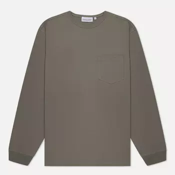 Мужской лонгслив EASTLOGUE Permanent Basic One Pocket, цвет серый, размер L