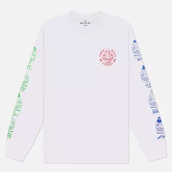 Мужской лонгслив Edwin Edwin Music Channel, цвет белый, размер M