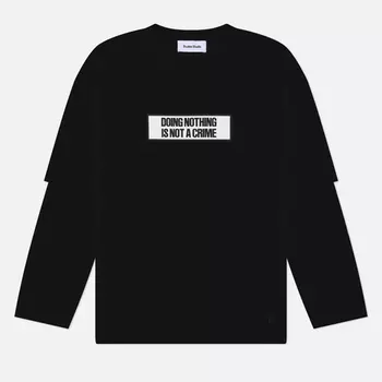 Мужской лонгслив Etudes Goudron Not A Crime, цвет чёрный, размер M