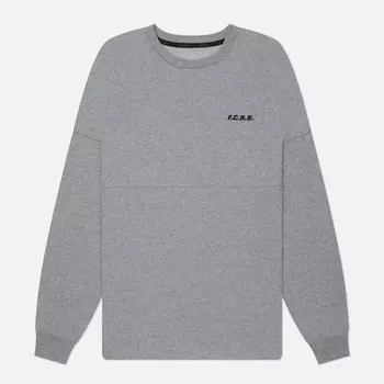 Мужской лонгслив F.C. Real Bristol Team Baggy Star Big Logo, цвет серый, размер XL