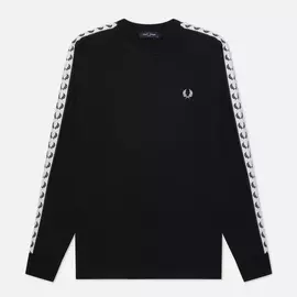 Мужской лонгслив Fred Perry LS Taped, цвет чёрный, размер XL