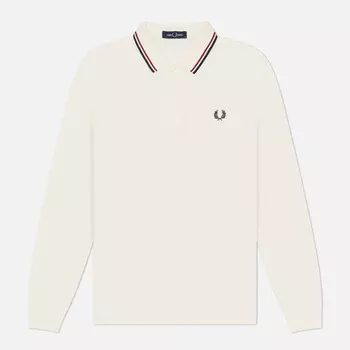 Мужской лонгслив Fred Perry M3636, цвет белый, размер M