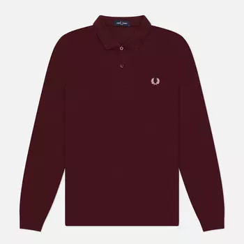 Мужской лонгслив Fred Perry M6006, цвет бордовый, размер XL