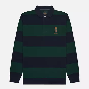 Мужской лонгслив Hackett Heritage Rugby, цвет синий, размер M