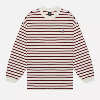 Мужской лонгслив Kangol Stripe, цвет бордовый, размер S