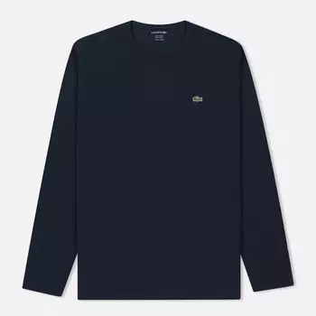 Мужской лонгслив Lacoste Crew Neck Pima Cotton, цвет синий, размер XXXXL