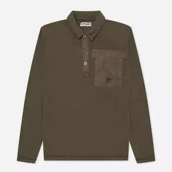 Мужской лонгслив Left Hand Sportswear Polo, цвет оливковый, размер S