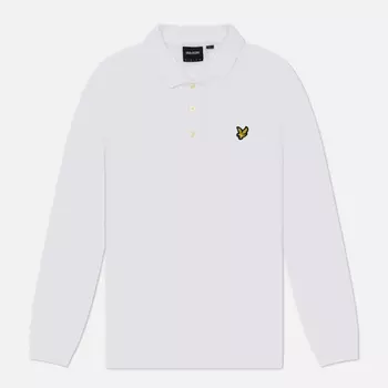 Мужской лонгслив Lyle & Scott Pique Stretch, цвет белый, размер M