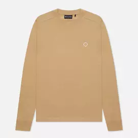 Мужской лонгслив MA.Strum Icon Embroidered ID, цвет бежевый, размер XXXL