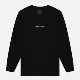 Мужской лонгслив maharishi Organic Military Type Embroidery, цвет чёрный, размер L