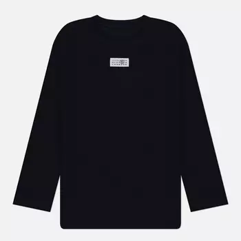Мужской лонгслив Maison Margiela MM6 Front Numerical Logo Print, цвет чёрный, размер XXL