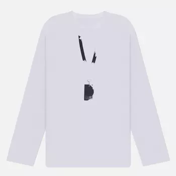 Мужской лонгслив Maison Margiela MM6 Pass Numerical Logo Print, цвет белый, размер L
