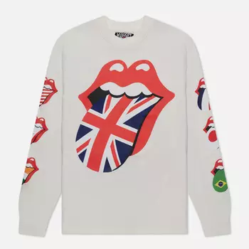 Мужской лонгслив MARKET x Rolling Stones World Flag, цвет бежевый, размер XXL