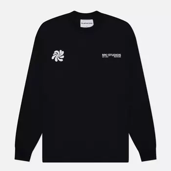 Мужской лонгслив MKI Miyuki-Zoku Abstract, цвет чёрный, размер S