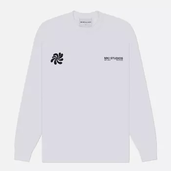 Мужской лонгслив MKI Miyuki-Zoku Abstract, цвет белый, размер S